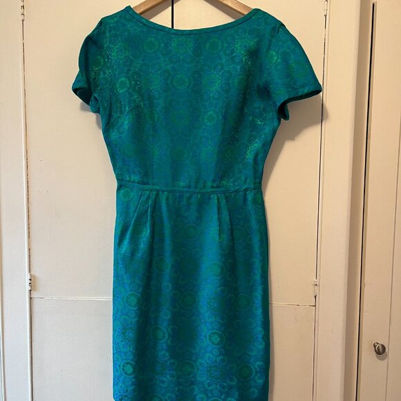 Vintage silk dress with matching jacket - Picture 5 of 9